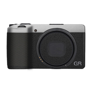 Meibendo is suitable for ricoh gr4 hdf camera protective film, matte leather black, ricoh gr4 iv body sticker, 3m matte silver + matte black background