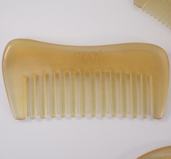 Sailotou sheep horn jade rabbit scraping board bj0602 sheep horn comb white horn scraping bj massage comb