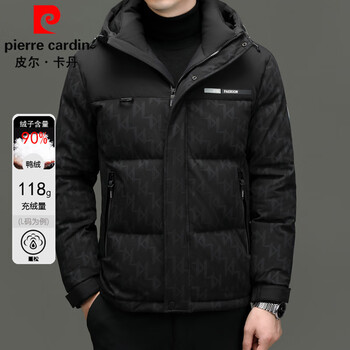 Pierre cardin 2025 latest down jacket men's 90 duck down jacket winter outdoor skiing thick hooded down jacket