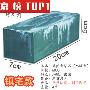 Customized and wholesale authentic water drop blue 6000 mesh black slurry stone fine grinding stone whetstone is easy to use for flat cutting. extra large blue slurry stone fine grinding