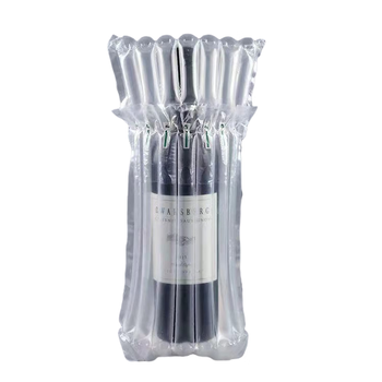 Thickened red wine air column bag beer liquor bubble column express packaging shock-proof packaging bag anti-fall buffer bubble bag transparent 100 pieces 7 columns 32 high (red wine) thick style