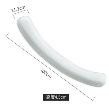 Palmerton fashionable internet celebrity ceramic semi-circular scimitar long hairtail plate characteristic hotel creative tableware 100m hairtail plate