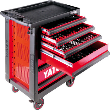 Bai mu ge auto repair tool cart set tool cabinet tool box 7-draw tool tray lined sheet metal repair tool set