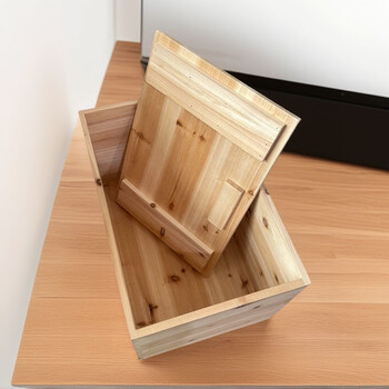 Ye yu's free combination widened solid wood box storage box tatami bed can sit on the spliced bed box multi-functional storage box fir thickness 1.7cm top open lid 31*31*31 actual size 1cm smaller
