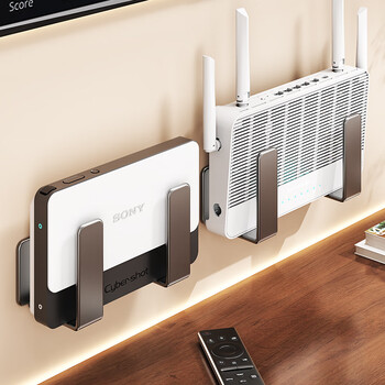 Home story japanese router placement rack wall-mounted artifact set-top box wifi storage rack storage box wall-mounted punch-free