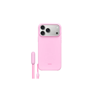 Pre-new apple beats iphone 17 pro max stand case (supports magsafe and camera control) - pebble pink