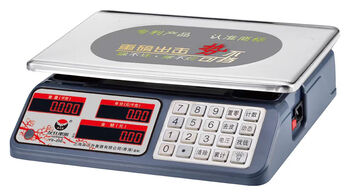 Shoheng shanghai youzhi sheng weighing instrument insect-proof and waterproof gold and weighing instrument commercial vegetables and fruits high-precision pricing 30 grams 30 kilograms red letter flat plate