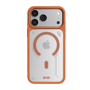 99% new mr. blue monkey suitable for apple 17promax mobile phone case iphone17promax protective case camera button full package with stand magnetic charging anti-fall cooling mobile phone protective cover orange