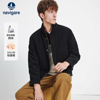 Navikel italian dinghy 2025 new men's thick down jacket retro corduroy goose down jacket 1341605508