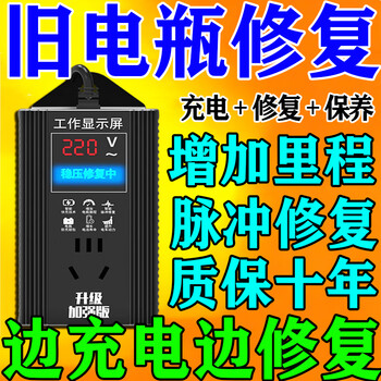 Electric car battery battery repairer, fully automatic repair, genuine electric car special pulse repair charger, the latest battery repair tool, extended range and endurance, 72v electric car battery loss repairer, battery car battery starvation activation