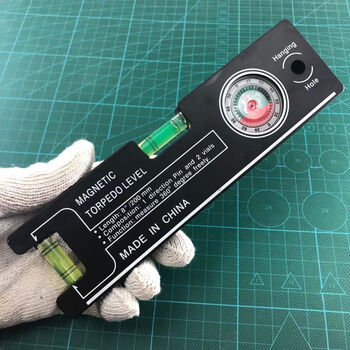 Yonghuan's new multi-functional level angle measuring instrument, strong magnetic high-precision level tiling tool, 20-length black with magnet and slope measurement