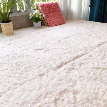 Cake velvet spliced floor mat bedroom full floor thick puzzle carpet living room balcony bay window mat can be cut and machine washed white environmentally friendly carpet 31cmx31cmx1.0cm (pack of 12 pieces) the store manager recommends thick and long pile