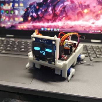 Hakimi mambo smart puppy stm32 desktop pet diy electronic practice kit voice control machine assembled and played can diy can be burned and comes with a full set of tutorials