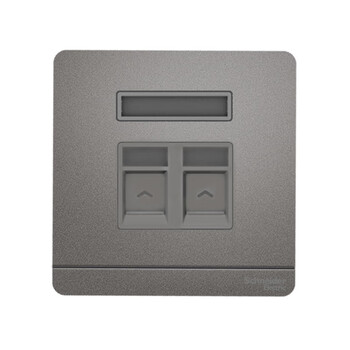 Schneider yishang series nebula gray single-link protected door phone + category 5e information socket e8332tdrjs5_cg_c1 telephone + category 5e information socket yishang nebula gray e8332tdrjs5_cg_c1