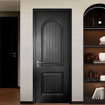 Swing door antique style bedroom wooden door toilet walnut wooden door french retro bedroom painted door elevator entry bridge hole board filling rental house