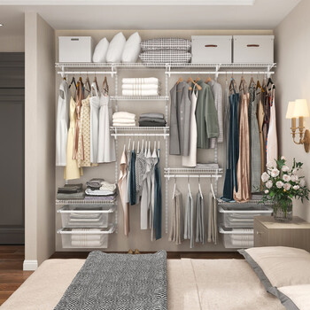 Platinum open custom-made cloakroom, bedroom wardrobe, environmentally friendly metal wardrobe, simple small apartment storage room, measurement deposit, door-to-door measurement deposit (can be used to offset the final payment)