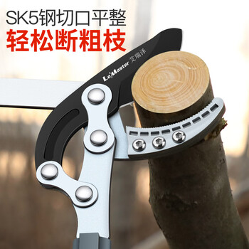 Arrizo garden pruning scissors for branch pruning, special fruit tree pruning for gardening, thick branch shears for powerful shears, powerful scissors to strengthen the muscles and bones, triangular steel pipe powerful shears + spare blades