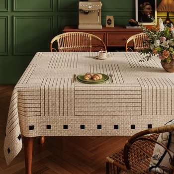 Yusenyi 2025 oil dining table, antique style tablecloth, no-wash waterproof pad, new anti-home desktop pad tablecloth, fang li 120x170cm