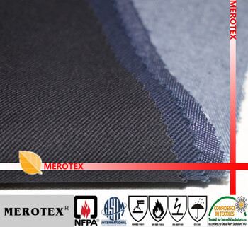 Cotton fire-proof cloth, fire-fighting welding work cloth, thickened, wear-resistant and high-temperature resistant, fresh and soft fabric