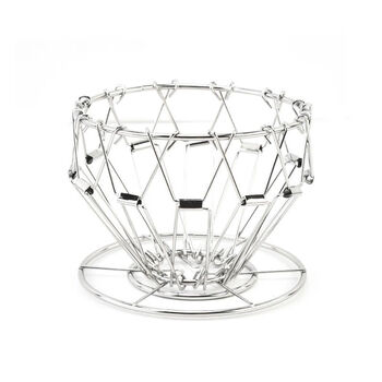 304 stainless steel coffee stand coffee filter hand brewed coffee drip stand nordic outdoor folding portable filter cup silver