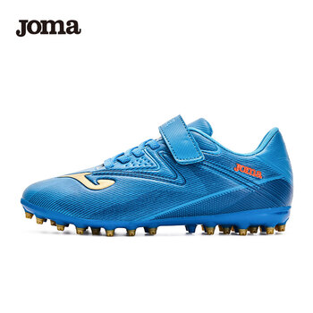 Joma velcro children's football shoes mg short spikes youth primary school students professional football game training shoes dark blue 36