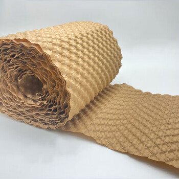 Packaging foam shock-proof bubble paper grid pressure foam kraft paper filler environmentally friendly packaging paper express anti-fall filler shock-absorbing paper original color thickened no tear line 28cm*50m