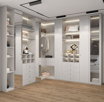 Zailu manufacturer directly supplies gold medal whole house customized wardrobe homemade overall walk-in wardrobe cloakroom sliding door home whole house 20 excluding tatami 20 square meters