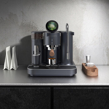 Amazon meraki three-in-one espresso machine with grinding temperature and water pressure, black, expected to ship at the end of february, may be delayed