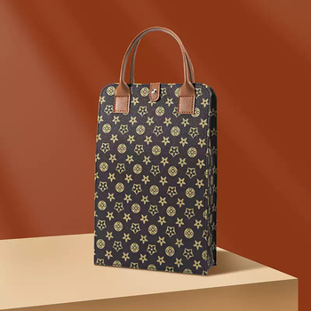 Fantasy red wine packaging gift box high-end empty box wine double 2-bottle handbag wine box single gift box brown flower color double