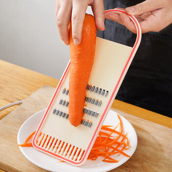 Qinhuo grater, grater, potato shreds, cucumber shreds, radish shreds, kitchen multifunctional stainless steel shredder 1 piece