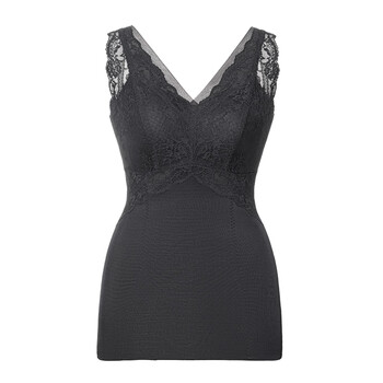 Huhu 2025 autumn new body shaping garment lace seamless belly controlling waist slimming big breasts revealing small back women black 2xl (38/85bcdef)