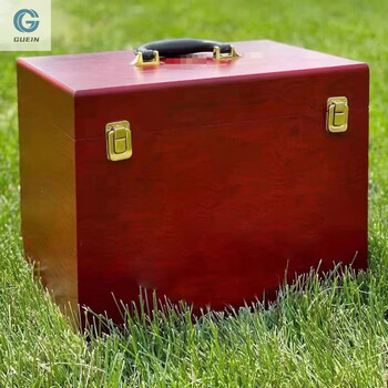 Guein six-bottle zodiac wine box feitian moutai special box custom wine packaging box portable gift box collection wooden box mahogany six-bottle classic