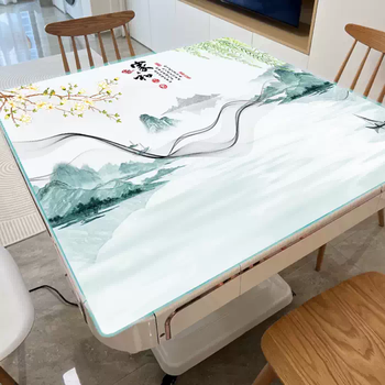 Yusenyi mahjong desktop tempered glass coffee table surface supports custom-made regular size dining table surface mahjong desktop 6 specifications 1+96x96cm