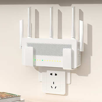 Xaoimi router placement rack no punch wifi storage rack wall mounting wall set top box bracket household plug fixture porcelain enamel white-router rack