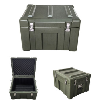 Sanyu world military green rotational box industrial instrument equipment tool transport storage turnover box waterproof emergency preparedness material box plus wheels (accessories)