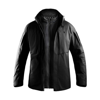 Dragon tooth dragon tooth 3-in-1 5th generation jacket men's outdoor windproof warm winter jacket extreme night black xl 185/104a