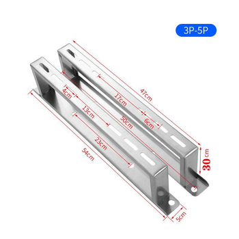 Zailu 304 stainless steel air conditioner bracket thickened outdoor unit floor stand raised base 15p air conditioner cushioning bracket floor frame 3-5 hp - screwless heightening 30cm304