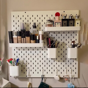 Banglina hole board storage rack kitchen wall panel punch-free e-sports hole board wall cosmetics storage rack entrance hall a shallow plate single shot does not send