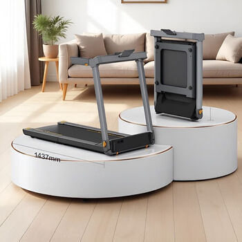 Treadmill g1 weight loss fitness home foldable small apartment mobile smart silent shock absorption walking black upgrade to increase heart rate and nfc