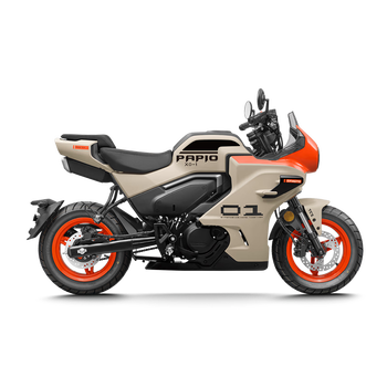 Cfmotoxo baboon racer 2025 motorcycle new car launched store pick up daylight orange