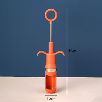 Visitor (fk) red date corer, stainless steel corer, jujube core opener, household multifunctional hawthorn seed core removal tool, upgraded orange, 1 pack