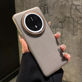 Gurrs is suitable for huawei mate70pro mobile phone case, mate70pro+ protective cover, all-inclusive, ultra-thin, matte, translucent, anti-fall, simple, fashionable, contrasting color hard case, foggy night black