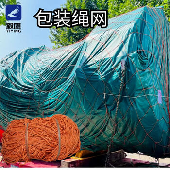Yiying packaging protective rope net truck net rope container nylon net tarpaulin protection safety net pocket 40cm hole 8x22 meters