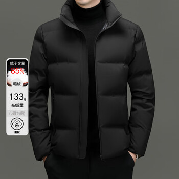 Pierre cardin down jacket men's 2025 latest stand collar thick warm and coldproof down jacket winter short bread jacket