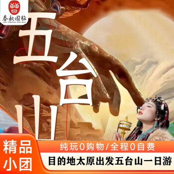 Destination: shanxi xinzhou wutai mountain one-day tour starting from taiyuan. under 1.2 meters and over 60 years old