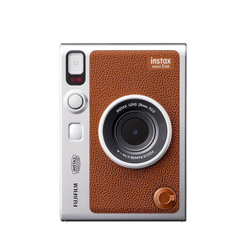 Fujifilminstax mini evo digital analog mini instant camera mini90 upgraded model new product launch brown official standard