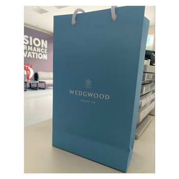 Wedgwood champagne glass to glass gift bag