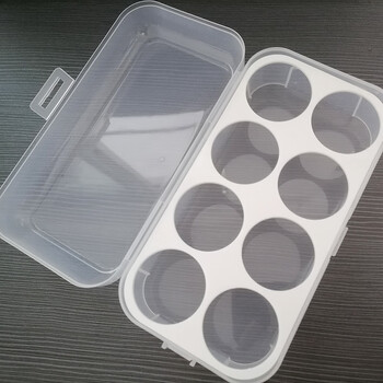 He jiagong outdoor egg carton shock-proof camping outdoor egg carton portable box anti-fall take-out foam packaging small package 8 square boxes + 1 egg box