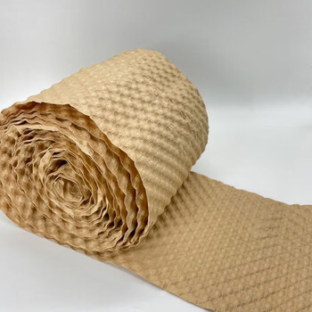 Packing foam, shock-proof bubble paper, lattice pressure foam kraft paper filling, environmentally friendly packaging paper, express anti-fall filling, shock-absorbing paper, original color standard, no tearing line 66cm*50m