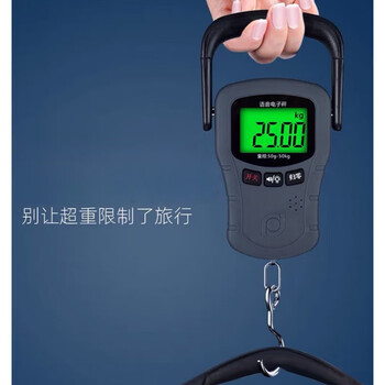 Miyi rechargeable portable scale express scale travel luggage scale electronic scale fishing scale shopping scale hook scale spring scale commonly used scale 50kg without voice battery model with waterproof bag